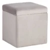Stuart Square Storage Ottoman, Grey