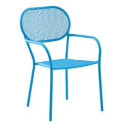 Sunny Club Dark Blue Mesh Steel Outdoor Chair