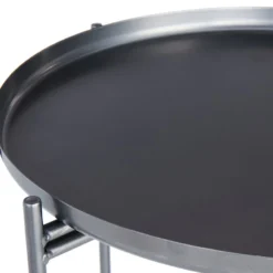 Tate Tray Side Table, Silver -Accent Aura Furniture Store tate tray side table silver 3