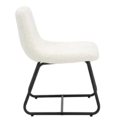 Tiny Dreamers Drake Kids Chair, White Sherpa -Accent Aura Furniture Store tiny dreamers drake kids chair white sherpa 2