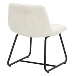 Tiny Dreamers Drake Kids Chair, White Sherpa -Accent Aura Furniture Store tiny dreamers drake kids chair white sherpa 3