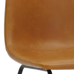 Tiny Dreamers Drake Kids Faux Leather Chair, Cognac -Accent Aura Furniture Store tiny dreamers drake kids faux leather chair cognac 5