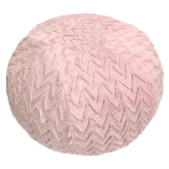 Tiny Dreamers Kids Chevron Plush Bean Bag, Pink