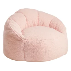 Tiny Dreamers Kids Laid Back Lounger, Strawberry Cream