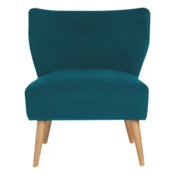 Tracey Boyd Beckett Teal Velvet Chair -Accent Aura Furniture Store tracey boyd beckett teal velvet chair 2