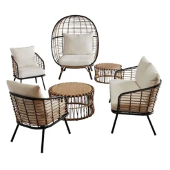 Tracey Boyd Steel & Wicker Outdoor Loveseat -Accent Aura Furniture Store tracey boyd steel wicker outdoor loveseat 6