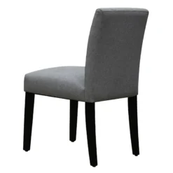 Tufted Dining Chair, Grey -Accent Aura Furniture Store tufted dining chair grey 2