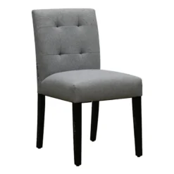 Tufted Dining Chair, Grey