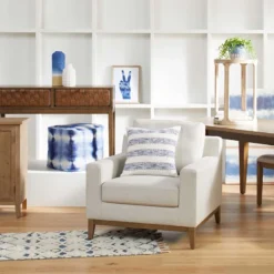 Ty Pennington Knox Upholstered Wooden Accent Chair -Accent Aura Furniture Store ty pennington knox upholstered wooden accent chair 4