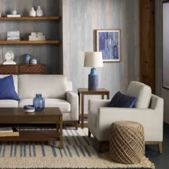 Ty Pennington Knox Upholstered Wooden Accent Chair -Accent Aura Furniture Store ty pennington knox upholstered wooden accent chair 5