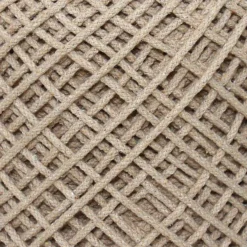 Ty Pennington Reid Twisted Ottoman, Wool Brown -Accent Aura Furniture Store ty pennington reid twisted ottoman wool brown 3