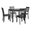 Uptown 5-Piece Dining Set, Black