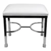 Vanity Bench Chanel Chrome White