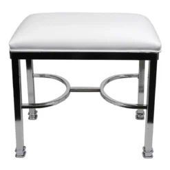 Vanity Bench Chanel Chrome White