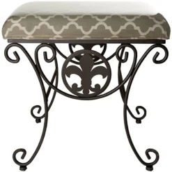 Vanity Fleur De Lis Black Rec