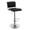 Warren Adjustable Barstool, Black