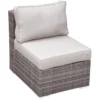 Weston II Armless Wicker Chair & Cushion