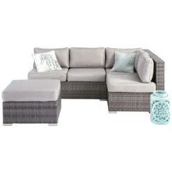 Weston II Armless Wicker Chair & Cushion -Accent Aura Furniture Store weston ii armless wicker chair cushion 4