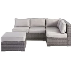 Weston II Oversized All-Weather Wicker Outdoor Ottoman -Accent Aura Furniture Store weston ii oversized all weather wicker outdoor ottoman 2