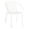 White Mesh Outdoor Bistro Chair